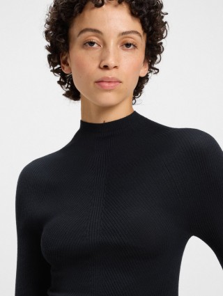 Темно-синій светр BOSS з натуральної вовни: фото 4 - Invogue