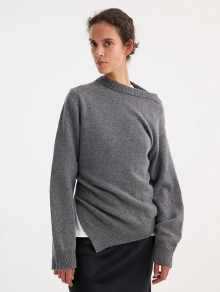 Серый свитер Róhe из шерсти и кашемира: фото 4 - Invogue