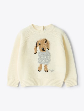 Молочний светр IL GUFO з вовни: фото - Invogue