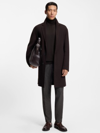 Коричневый свитер BOSS из шерсти: фото 1 - Invogue