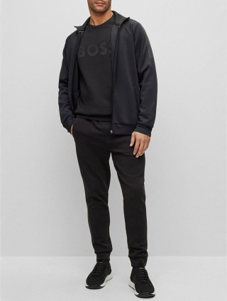 Чёрный свитшот BOSS: фото 1 - Invogue
