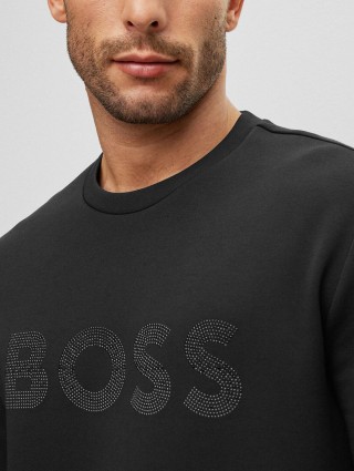 Чёрный свитшот BOSS: фото 4 - Invogue