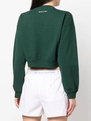 Зелений світшот SPORTY&RICH : фото 2 - Invogue