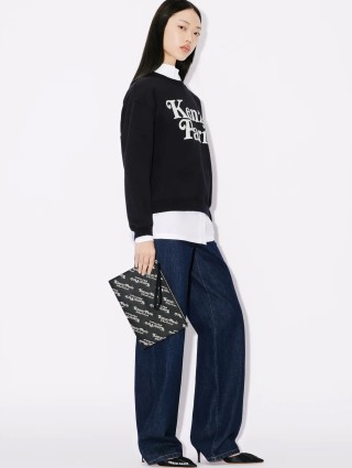 Чёрный свитшот KENZO: фото 5 - Invogue