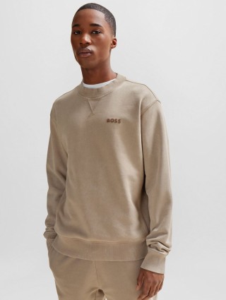 Коричневый свитшот BOSS: фото 1 - Invogue