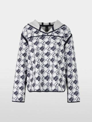 Білий світшот MARC CAIN з принтом: фото - Invogue