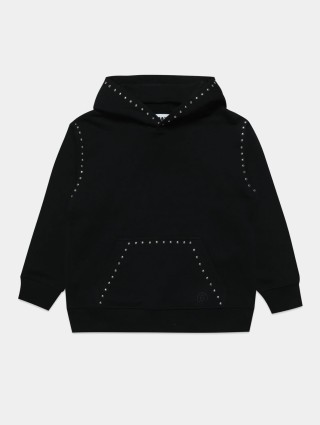 Чорне худі MM6 MAISON MARGIELA KIDS : фото - Invogue