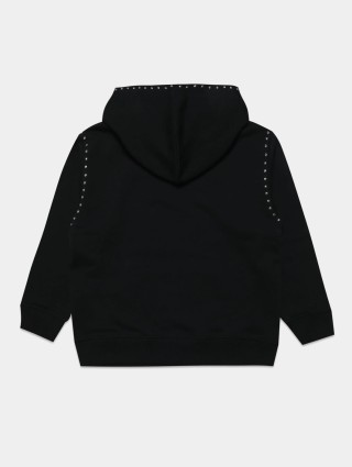 Чорне худі MM6 MAISON MARGIELA KIDS : фото 1 - Invogue