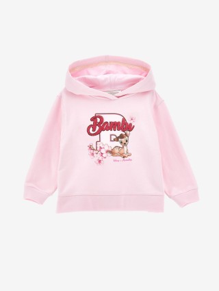 Рожеве худі MONNALISA з суміші бавовни: фото - Invogue