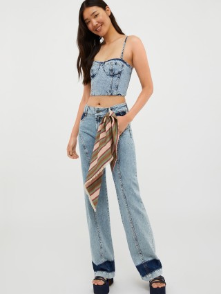 Джинсовий топ-бюстьє MAX&CO: фото 4 - Invogue