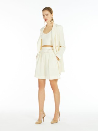 Ванильный укороченный топ Max Mara: фото 3 - Invogue