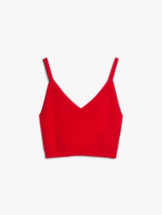 Красный топ MAX MARA: фото - Invogue