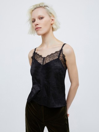 Чорний топ Max&Co з мереживом: фото 1 - Invogue