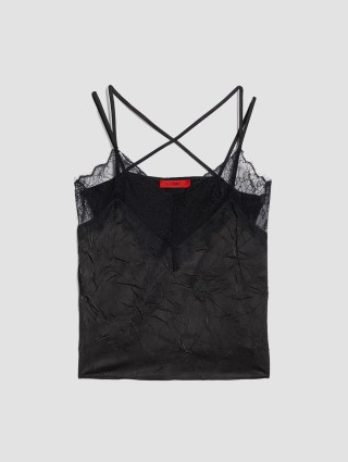 Чорний топ Max&Co з мереживом: фото - Invogue