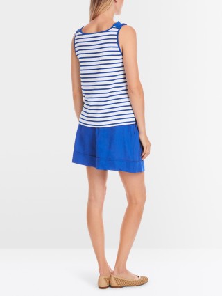 Синий топ Marc Cain с принтом: фото 2 - Invogue