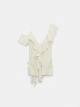 Білий топ Dorothee Schumacher шовковий: фото - Invogue