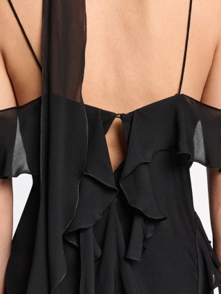 Чорний топ Dorothee Schumacher шовковий: фото 6 - Invogue