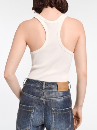 Білий топ Dorothee Schumacher з еластичної бавовни: фото 3 - Invogue