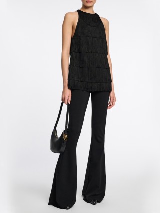 Чорний топ Dorothee Schumacher з бахромою: фото 1 - Invogue