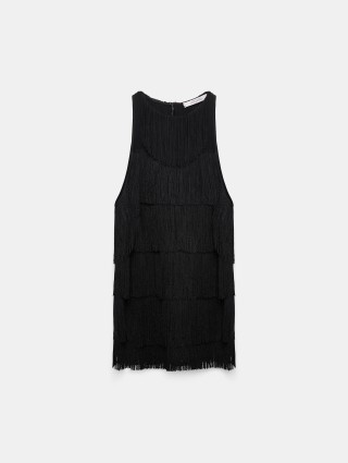 Чорний топ Dorothee Schumacher з бахромою: фото - Invogue