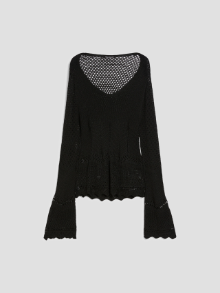 Чорний светр PennyBlack з в'язаним візерунком: фото - Invogue