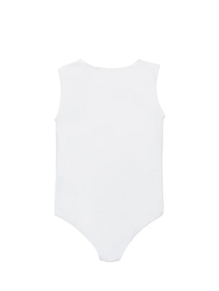 Белое боди MM6 KID хлопковое: фото 1 - Invogue