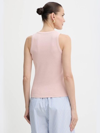 Розовая майка WEEKEND MAX MARA из хлопка: фото 2 - Invogue