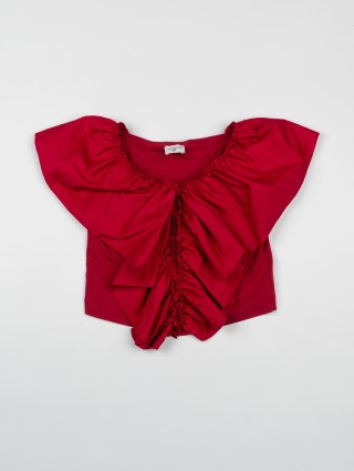 Бордовий топ MONNALISA : фото - Invogue