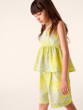 Зеленый комплект IL GUFO из топа и шорт: фото 1 - Invogue