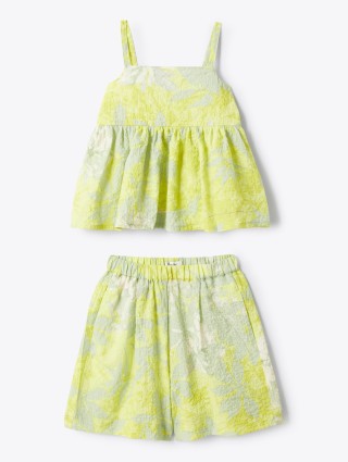 Зеленый комплект IL GUFO из топа и шорт: фото 3 - Invogue