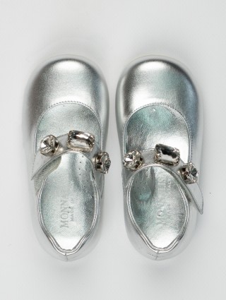 Срібні туфлі MONNALISA : фото 2 - Invogue