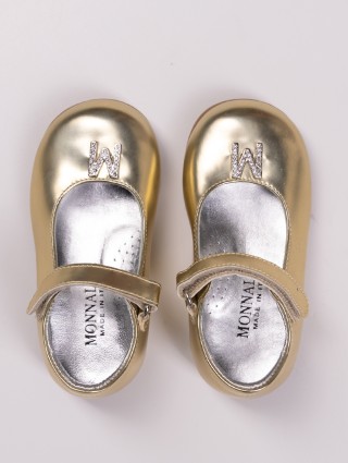 Золоті туфлі MONNALISA : фото 2 - Invogue