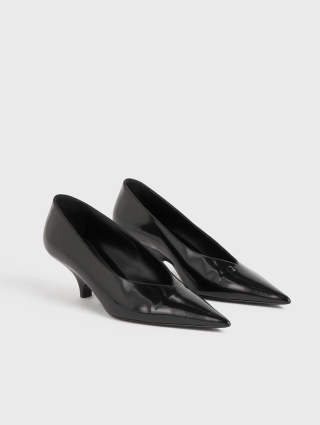 Черные туфли Toteme лодочки: фото 2 - Invogue