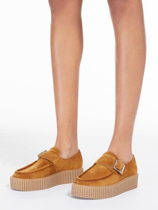 Карамельні мокасини WEEKEND MAX MARA з замші: фото 1 - Invogue