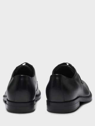 Чорні туфлі BOSS зі шкіри: фото 3 - Invogue