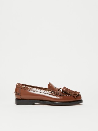 Коричневі лофери Weekend Max Mara шкіряні: фото - Invogue