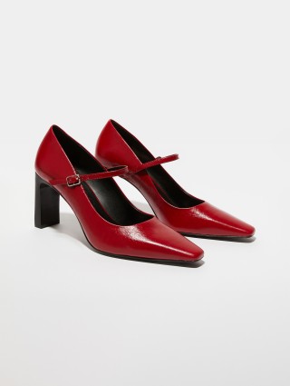 Бордовые туфли MAX&CO из кожи: фото 3 - Invogue