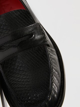 Чорні лофери MAX&CO зі шкіри: фото 5 - Invogue