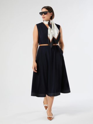 Босоножки на низком каблуке из кожи наппа Marina Rinaldi: фото 1 - Invogue