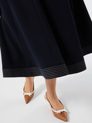 Босоножки на низком каблуке из кожи наппа Marina Rinaldi: фото 2 - Invogue