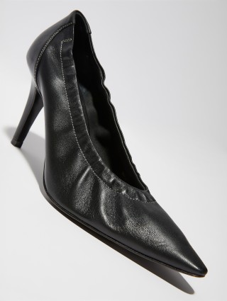 Черные туфли Max&Co из кожи: фото 5 - Invogue