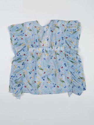 Голубая туника MONNALISA: фото 1 - Invogue