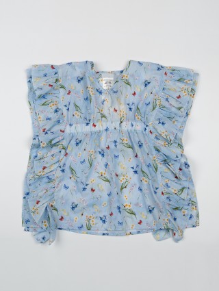 Голубая туника MONNALISA: фото - Invogue