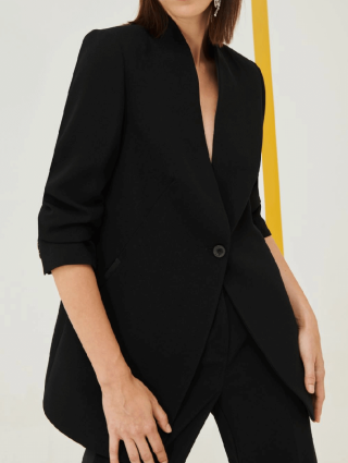 Чёрный жакет MARELLA: фото 1 - Invogue