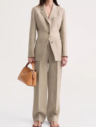 Сірий жакет TOTEME : фото 3 - Invogue