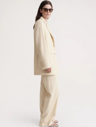 Бежевий блейзер TOTEME: фото 3 - Invogue