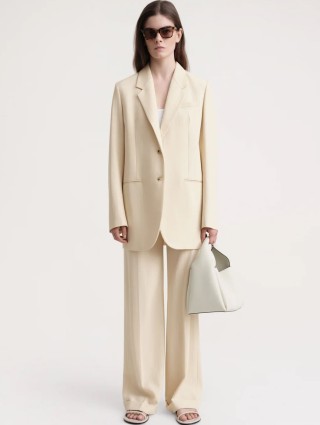 Бежевий блейзер TOTEME: фото 4 - Invogue