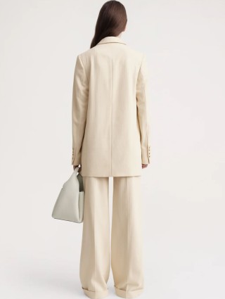 Бежевий блейзер TOTEME: фото 2 - Invogue