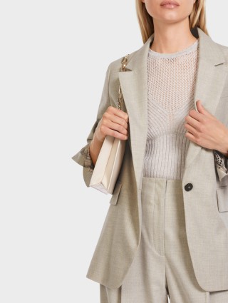 Бежевый жакет MARC CAIN: фото 3 - Invogue