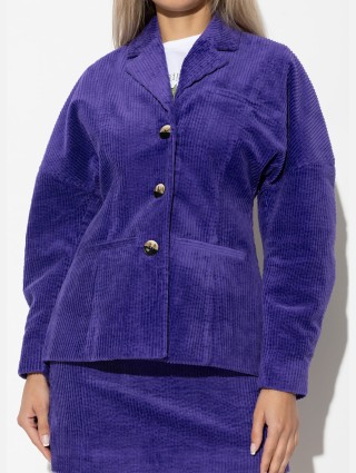 Фиолетовый жакет GANNI: фото 1 - Invogue